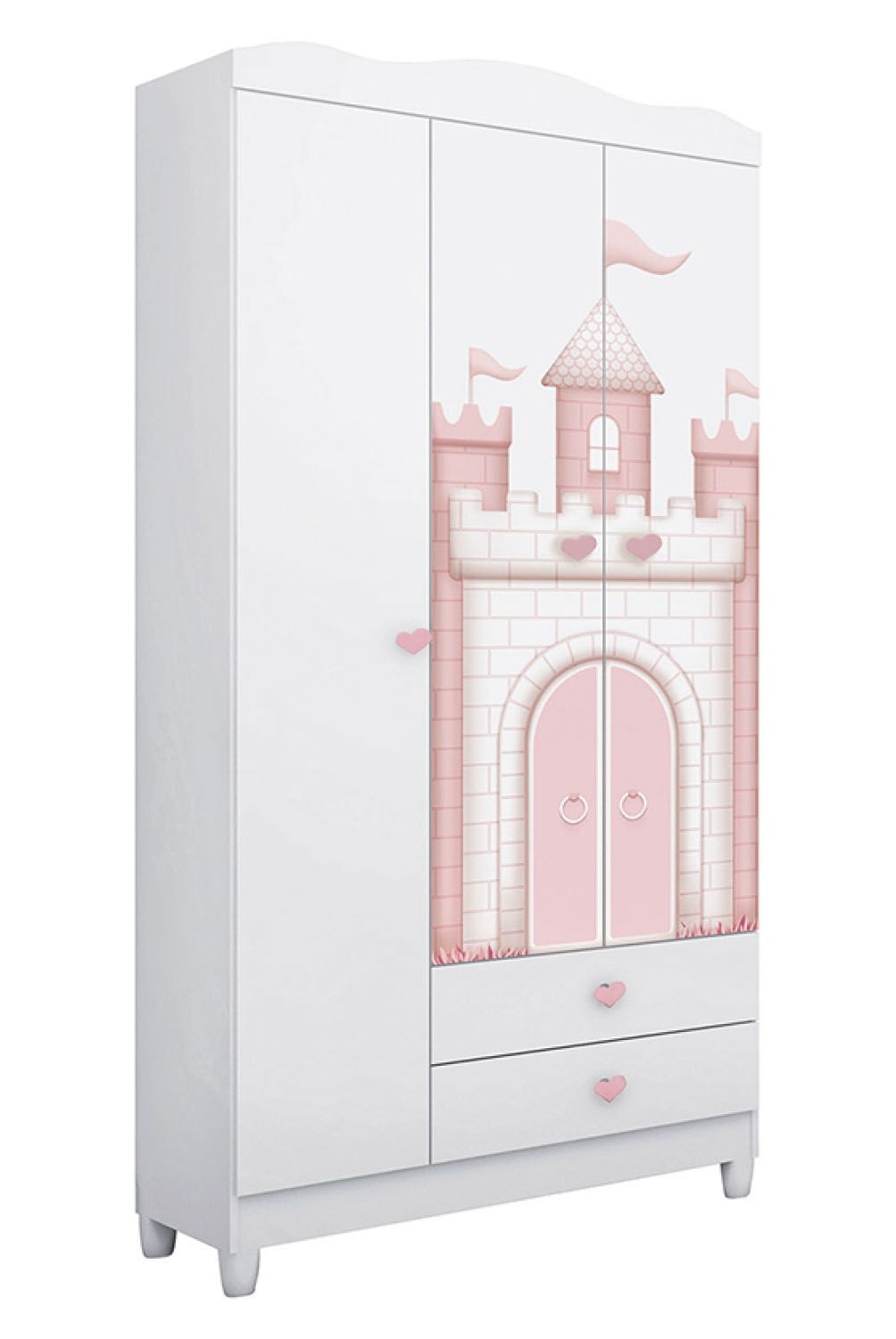 KIDSCOOL - Clóset Infantil 3 Puertas Blanco Kidscool