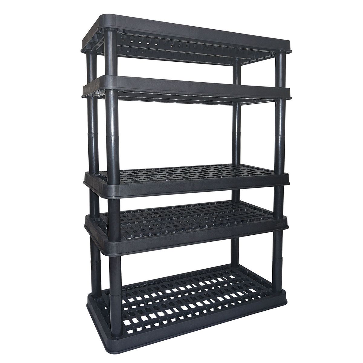 BE DESIGN - Estante Plástico Super 5 Niveles Negro Be Design