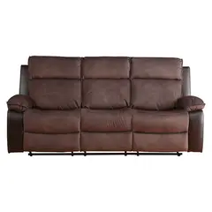 MICA - Sofá Reclinable 3 Cuerpos Brunei Mix