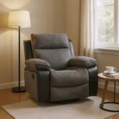 MICA - Bergere Brunei Mecedora Y Giratorio Mix Negro
