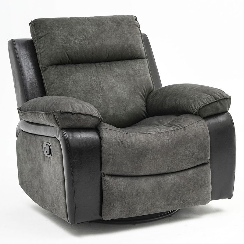 MICA - Bergere Brunei Mecedora Y Giratorio Mix Negro Mica