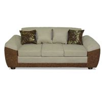 Sofá Houston 3 Cuerpos Tela/ Pu