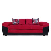 Sofá Houston 3 Cuerpos Tela/ Pu