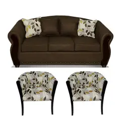 COMERCIALIZADORA ELEGANT DETAIL - Living Camsu 3+1+1 Tela