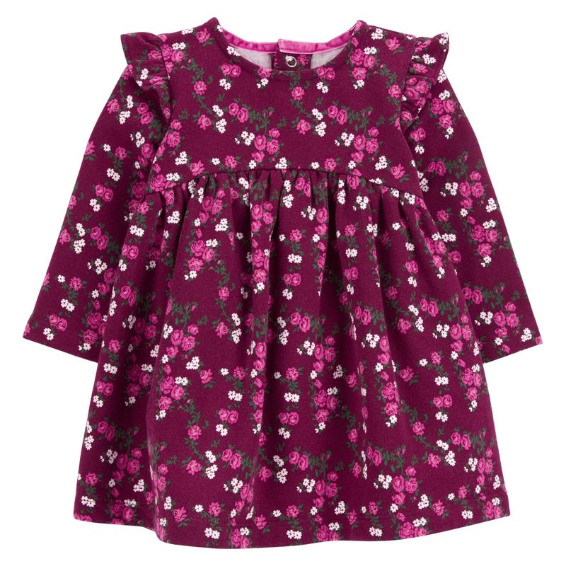 CARTER'S - Carter´s Vestido Flores Con Cubre Pañal Bebé Niña