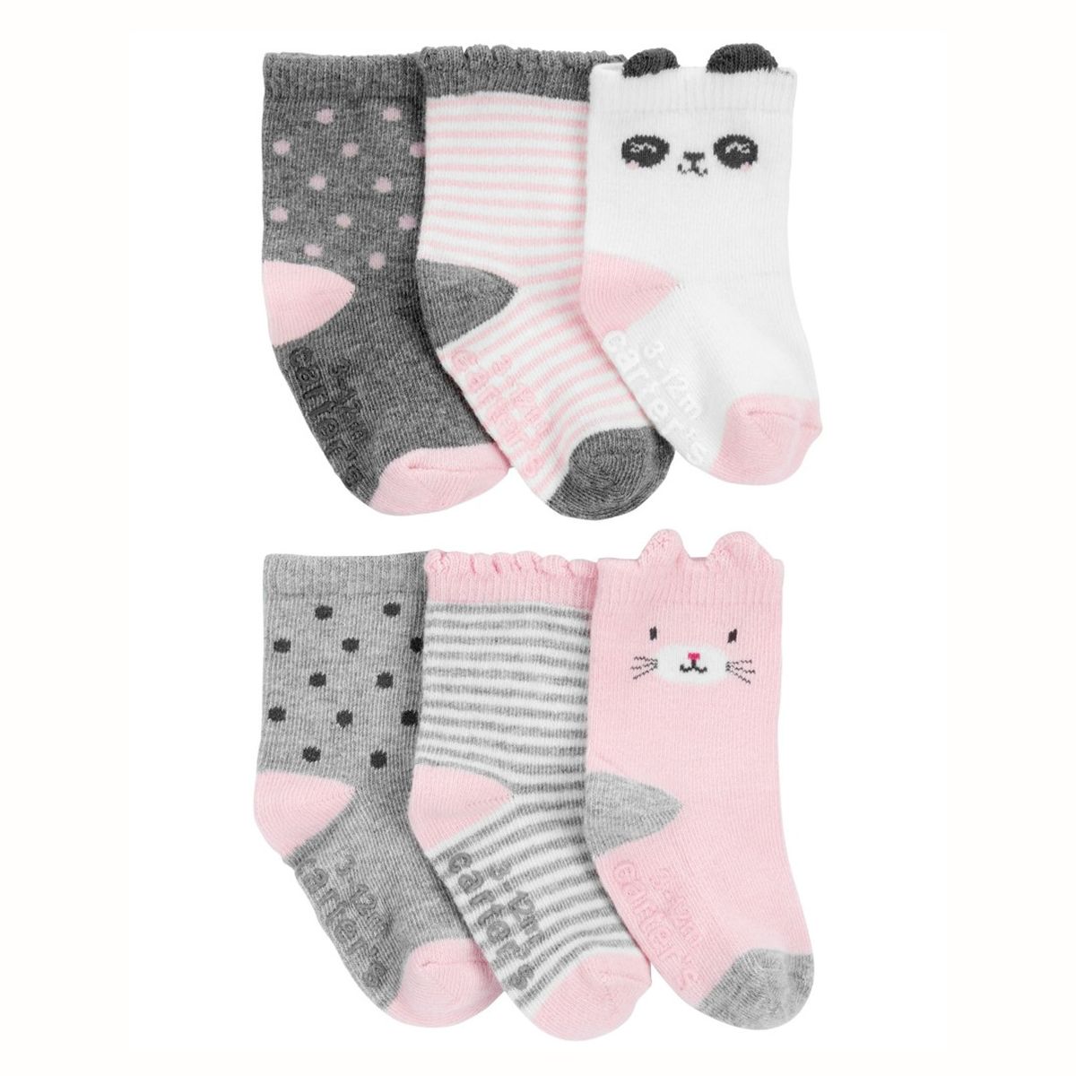 CARTER'S - Pack 6 Pares Calcetines Algodón Niña Carter's