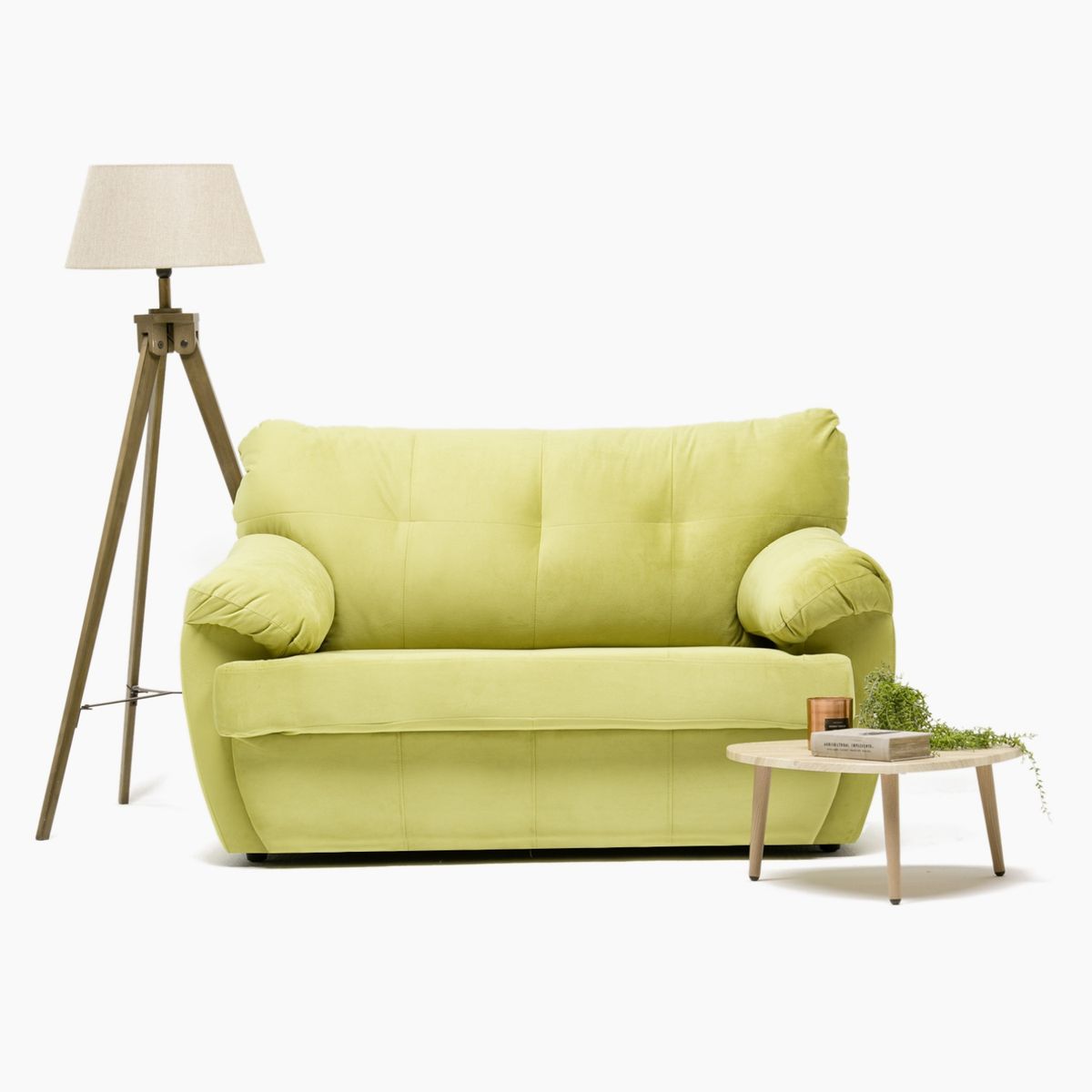 CABSUR - Sofá Caburga 2 Cuerpos Felpa Cabsur