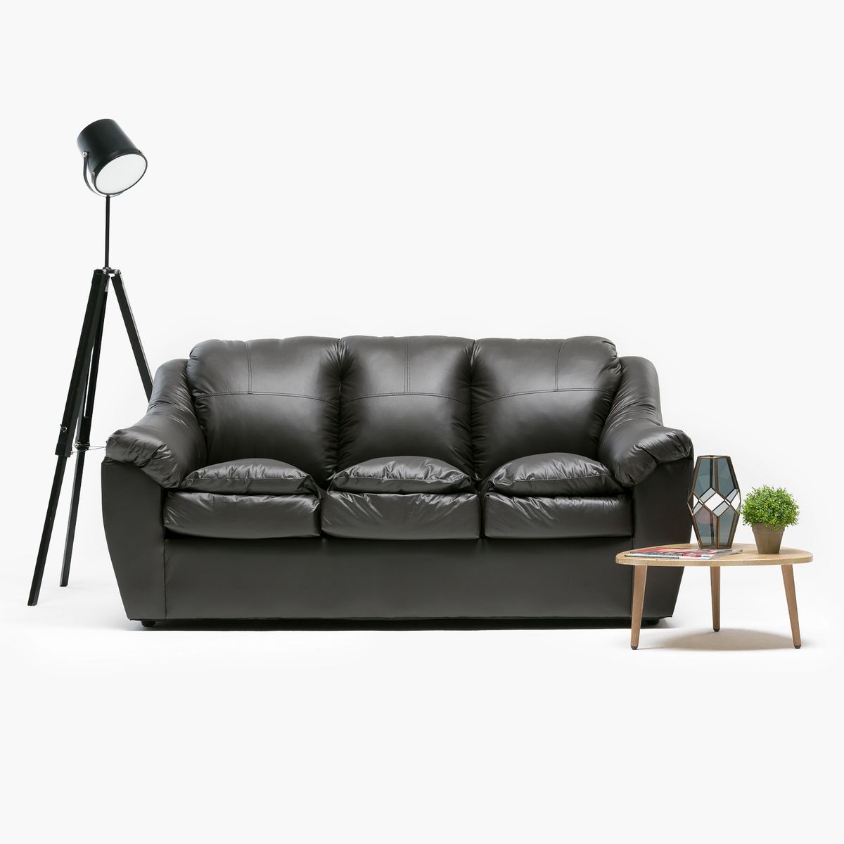 CABSUR - Sofá Galicia 3 Cuerpos Pu Cabsur