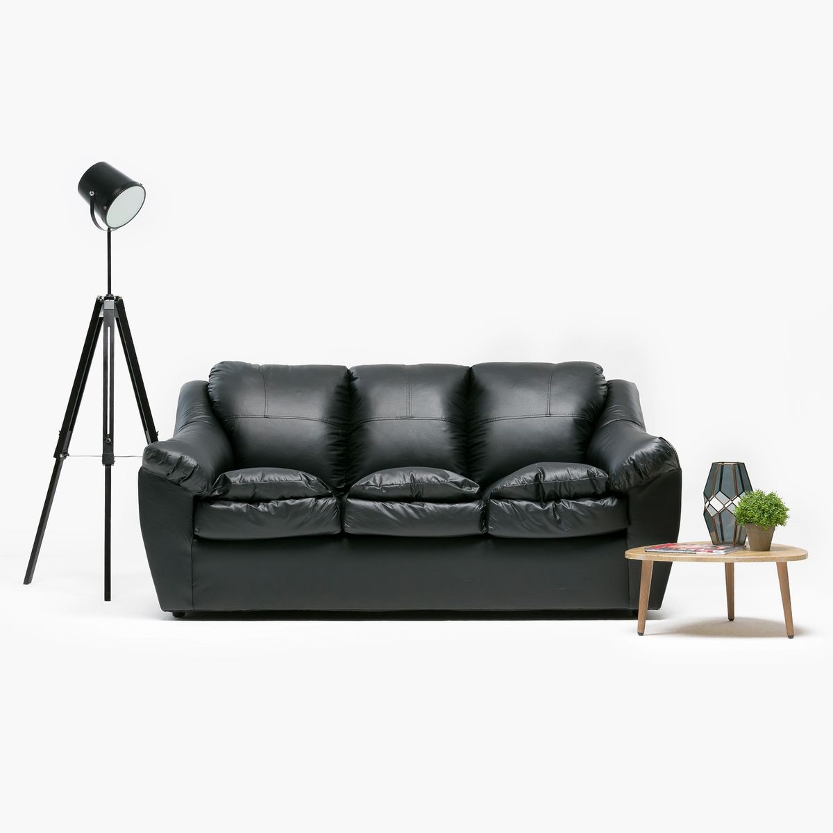 CABSUR - Sofá Galicia 3 Cuerpos Pu Cabsur