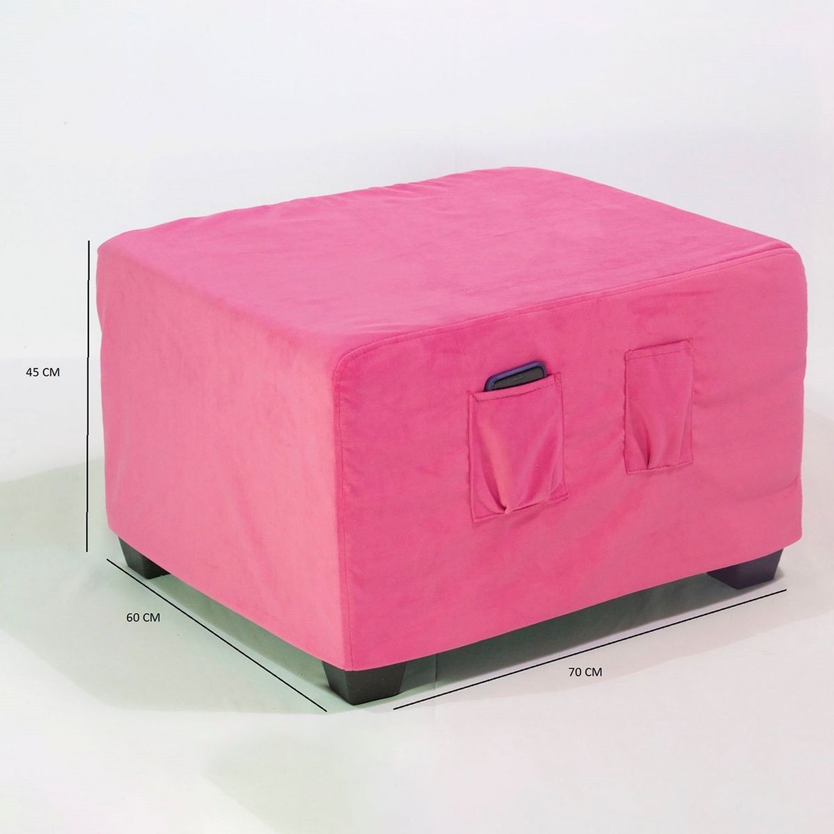 CABSUR - Puff Cama Sorrento Felpa Cabsur