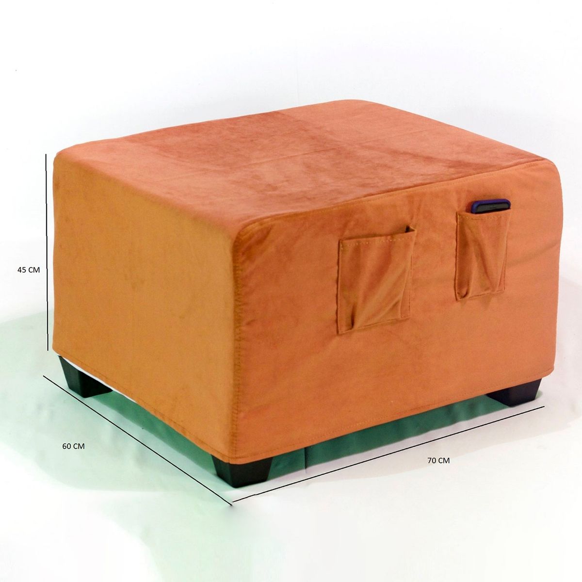 CABSUR - Puff Cama Sorrento Felpa Cabsur