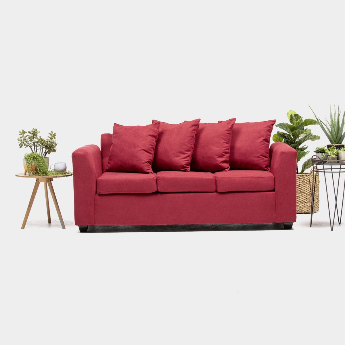 CABSUR - Sofá Viena 3 Cuerpos Tela Cabsur