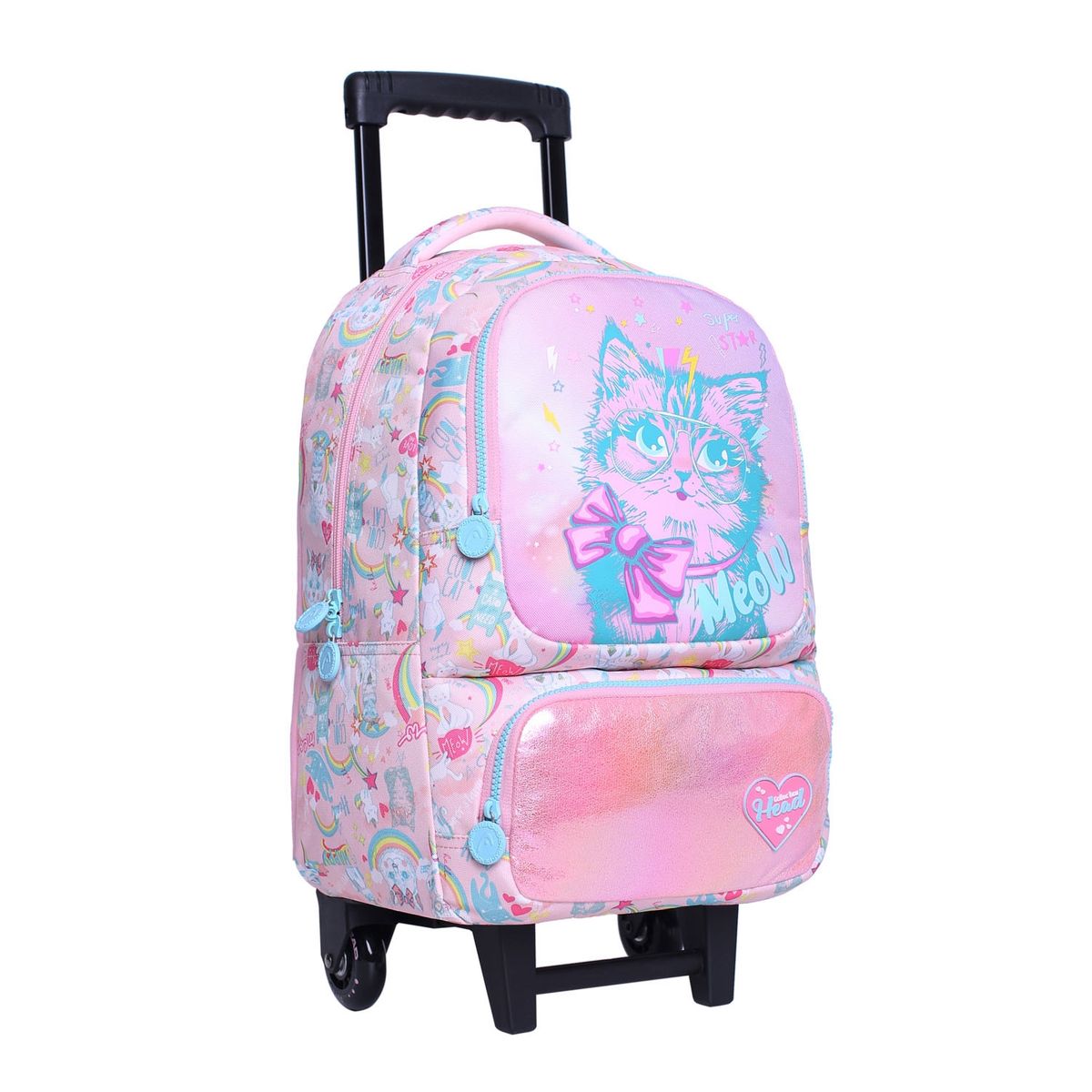 HEAD - Head Mochila Infantil con Ruedas + Lonchera + Estuche 30 Lts Niña