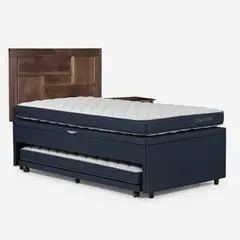 ROSEN - Cama Funcional Upline 1.5 Plazas + Muebles