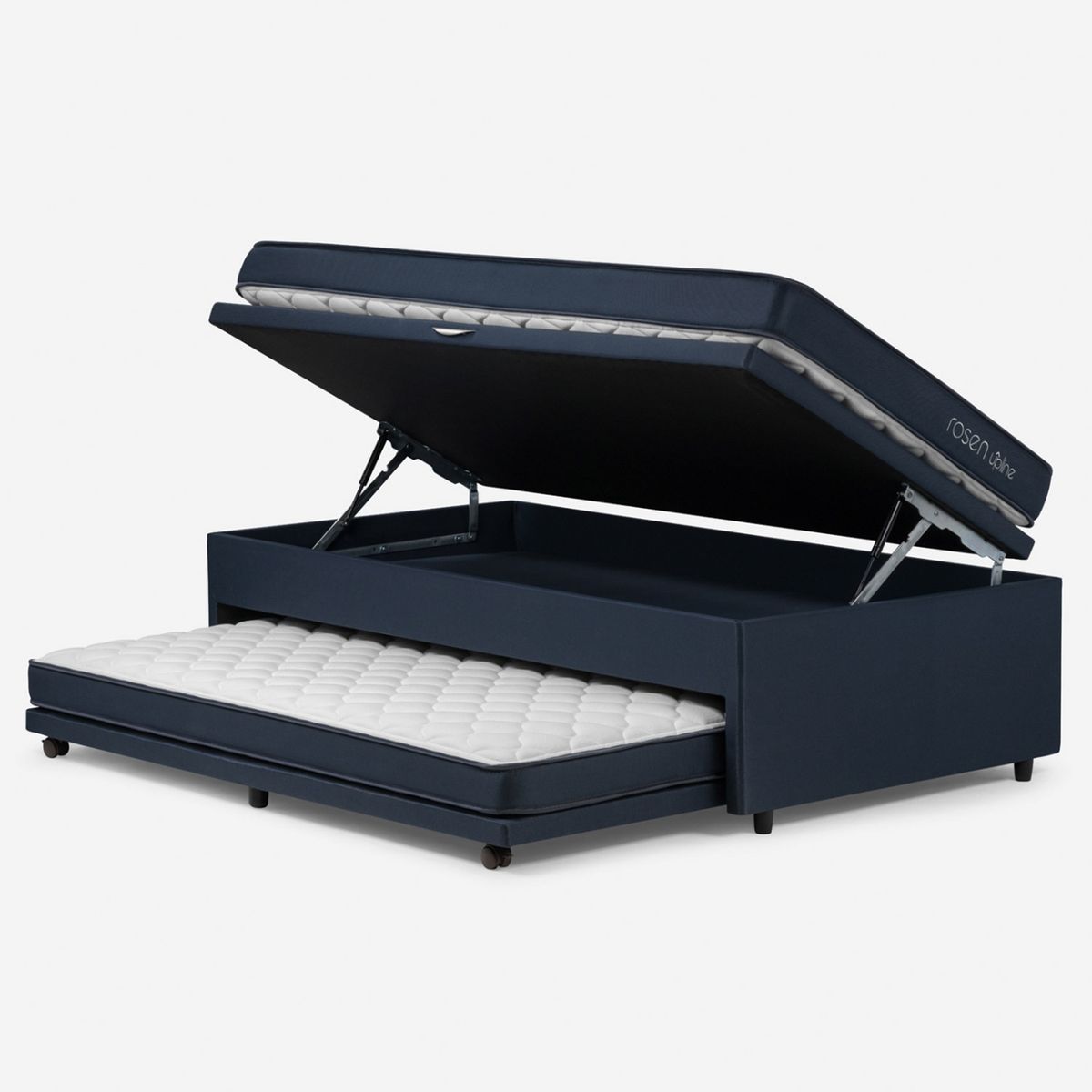 ROSEN - Bed Boxet Upline 1.5 Plazas + Muebles Rosen