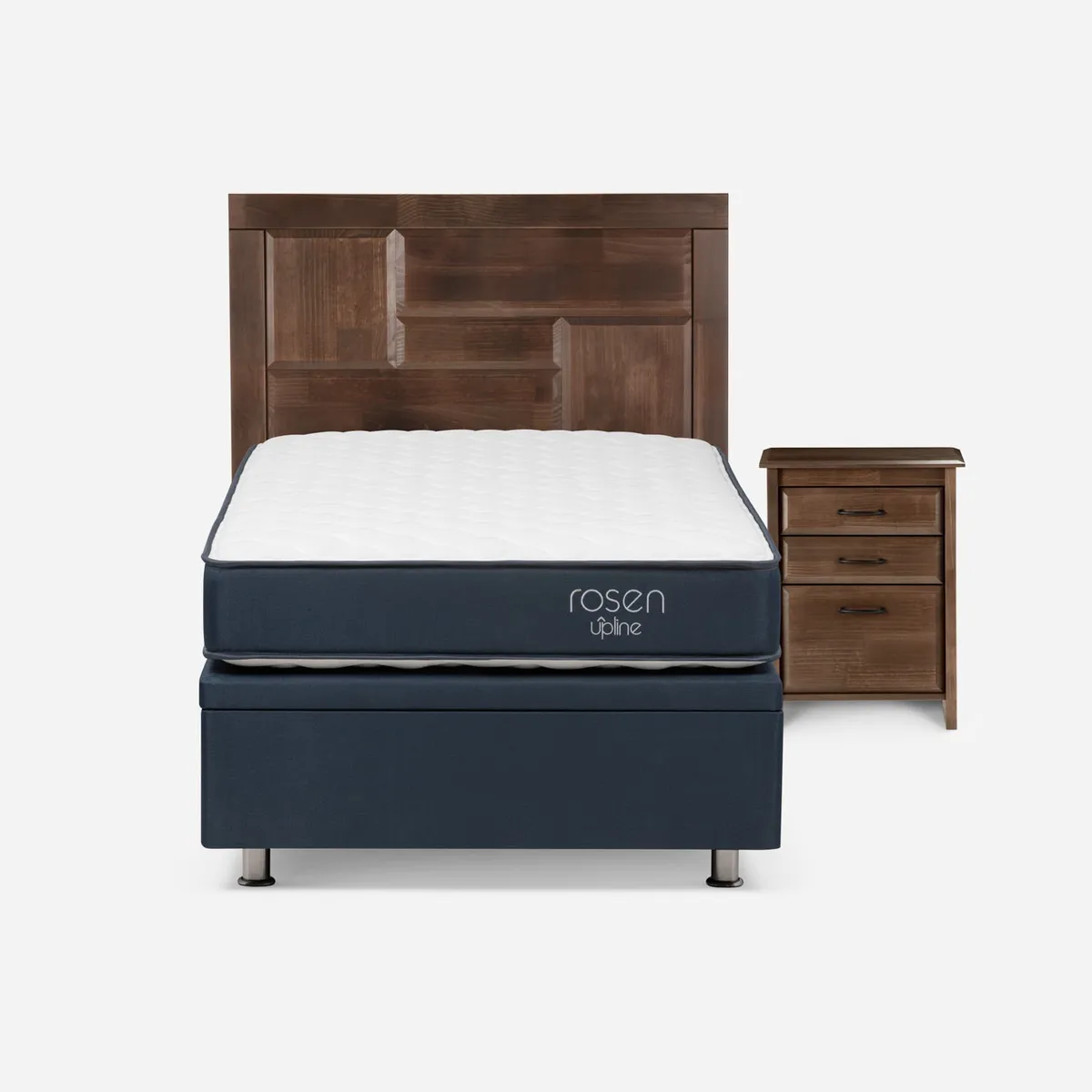 ROSEN - Rosen Cama Funcional Upline Rosen 1 Plaza Base Normal Incluye Muebles