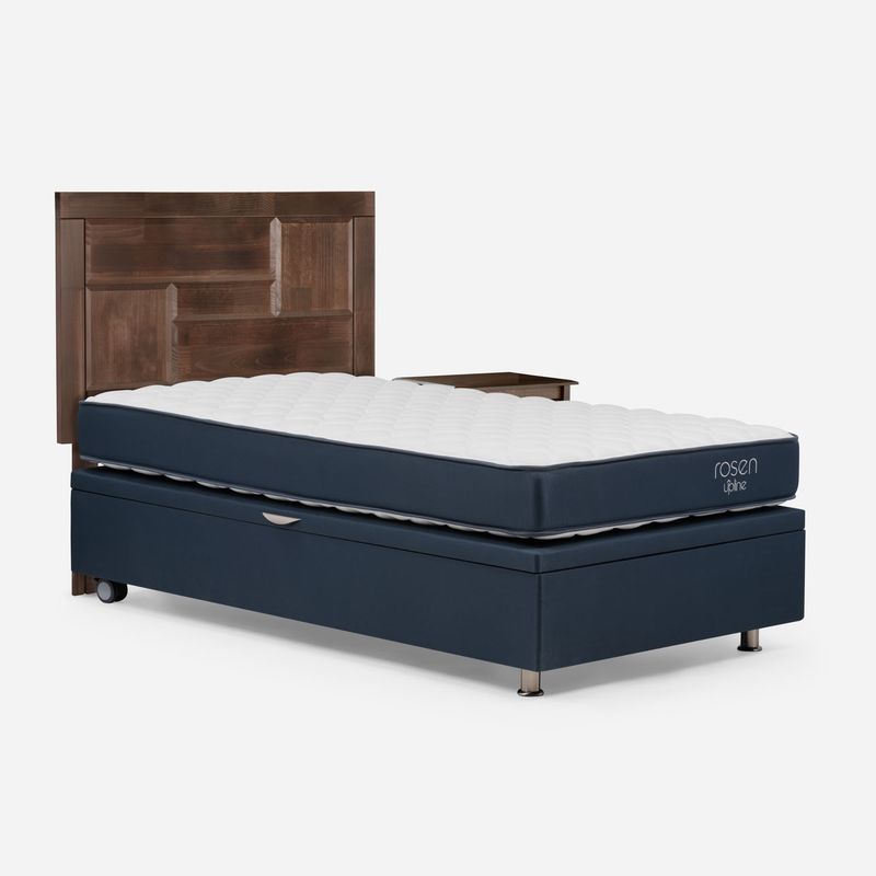 ROSEN - Rosen Cama Funcional Upline Rosen 1.5 Plazas Base Normal Incluye Muebles