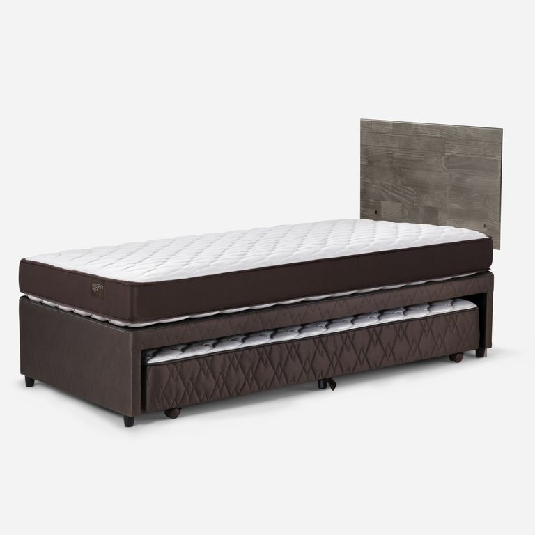 Cama Nido New Ergo T 1.5 plazas x 2.00 mt + Respaldo