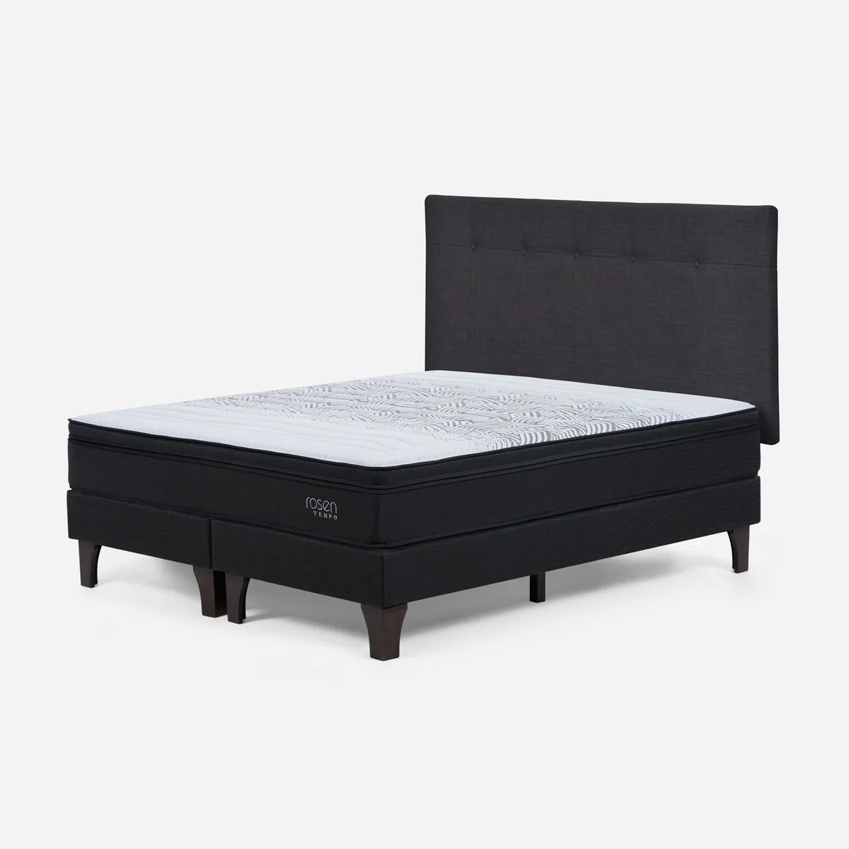 ROSEN - Cama Europea Tempo King + Respaldo Rosen