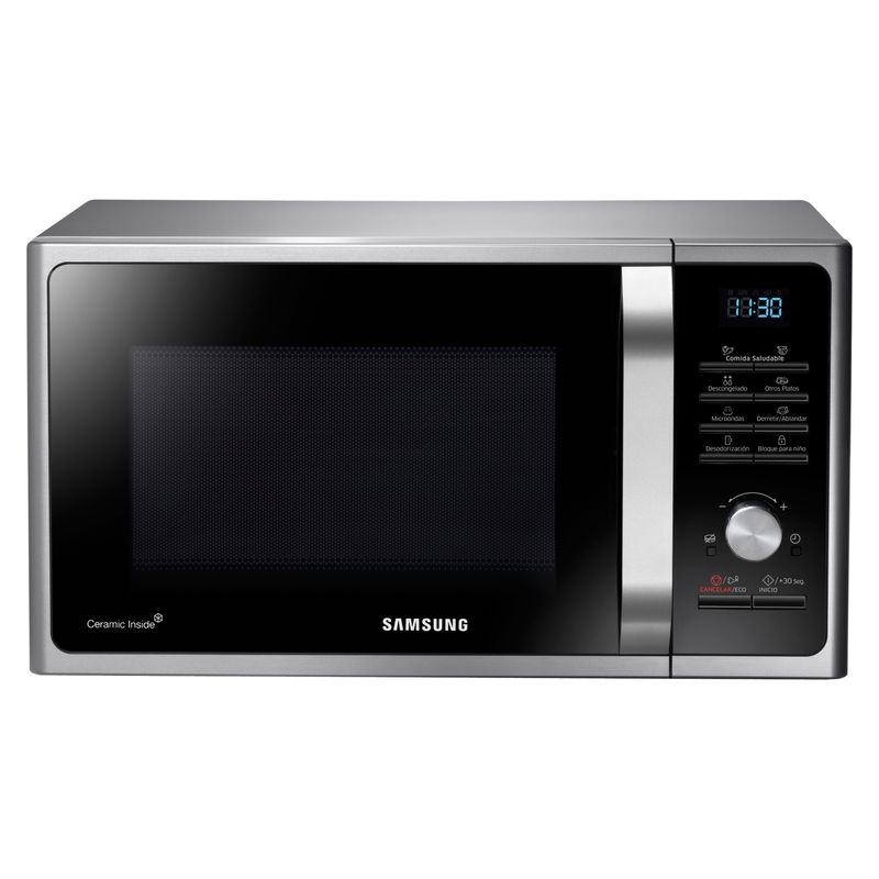 SAMSUNG - Microondas Samsung Negro Con Esmalte Cerámico 28L