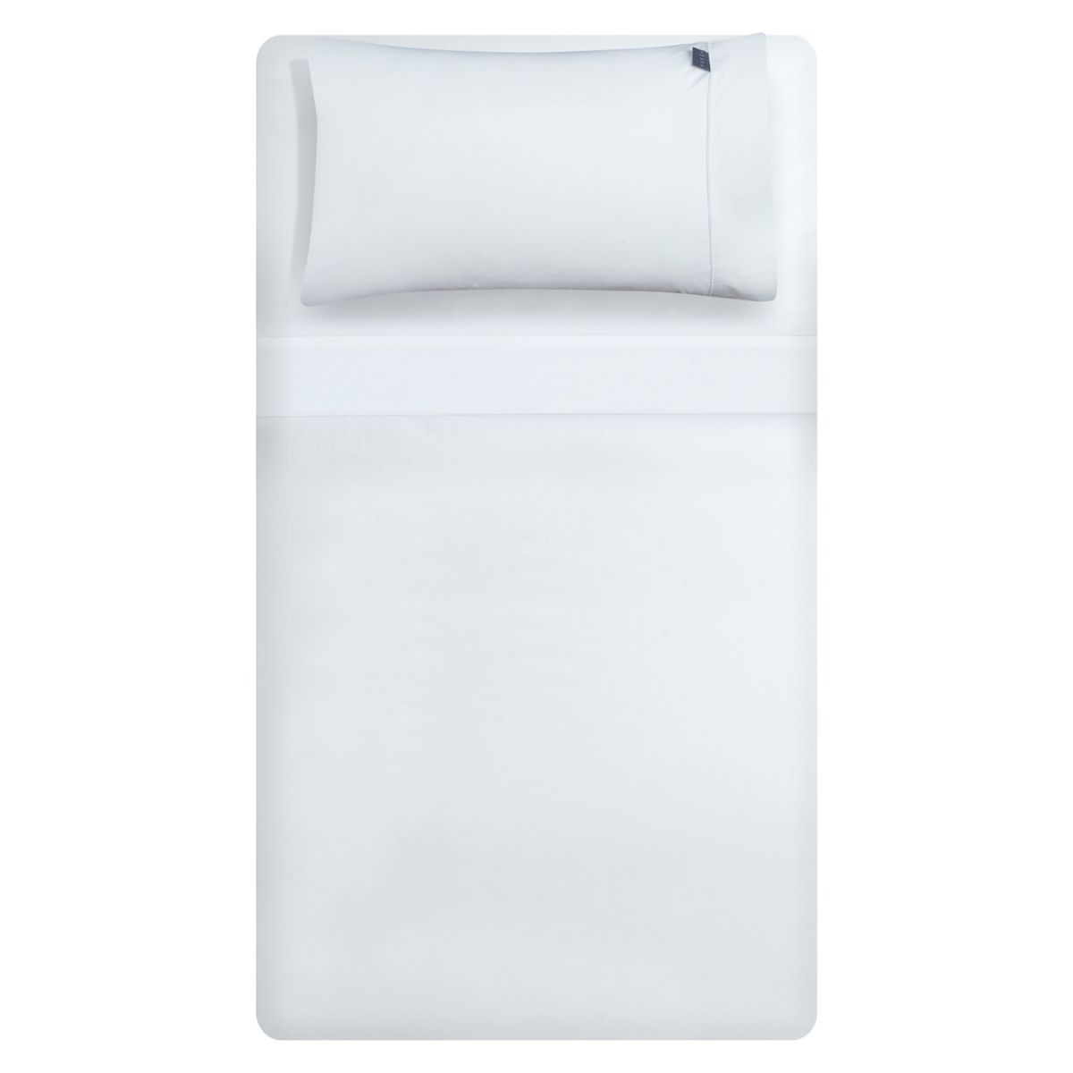 DIB - Juego De Sábanas 200 Hilos Color Blanco 1.5 Plazas Dib