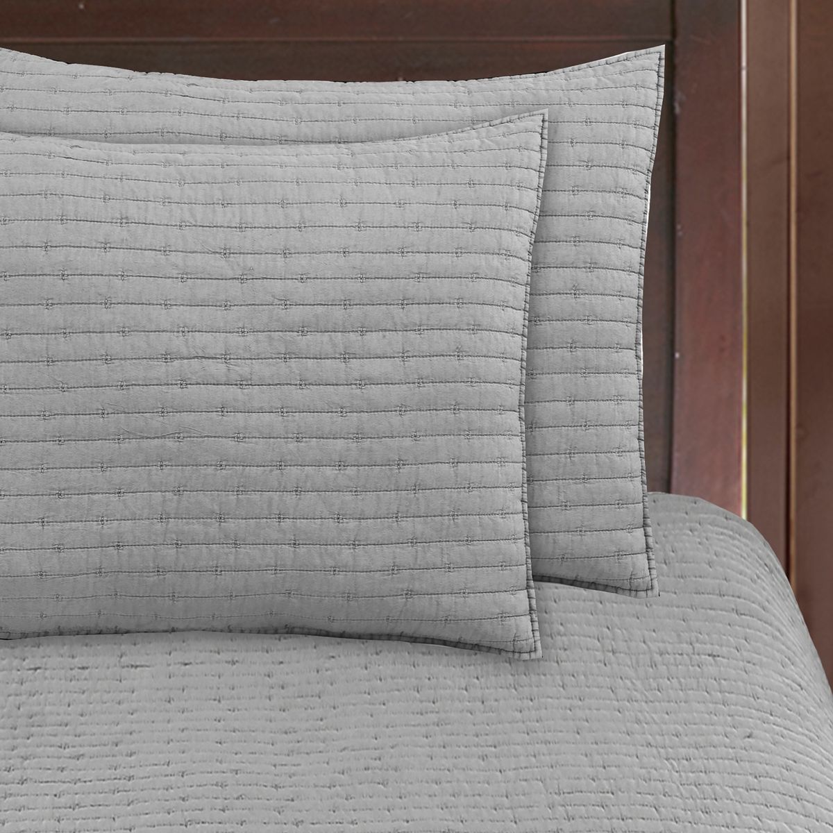 DIB - Quilt Patchwork Formas 230X240 Gris Dib