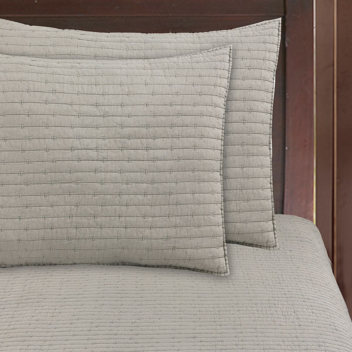 DIB - Quilt Patchwork Formas 230X240 Taupe Dib