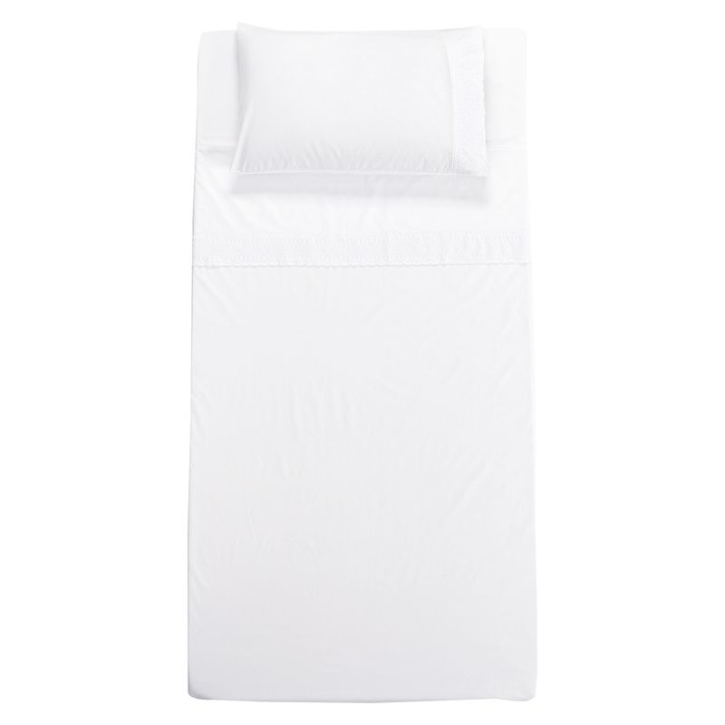 DIB - Juego De Sábanas Broderie Blanco 1.5 Plazas Dib