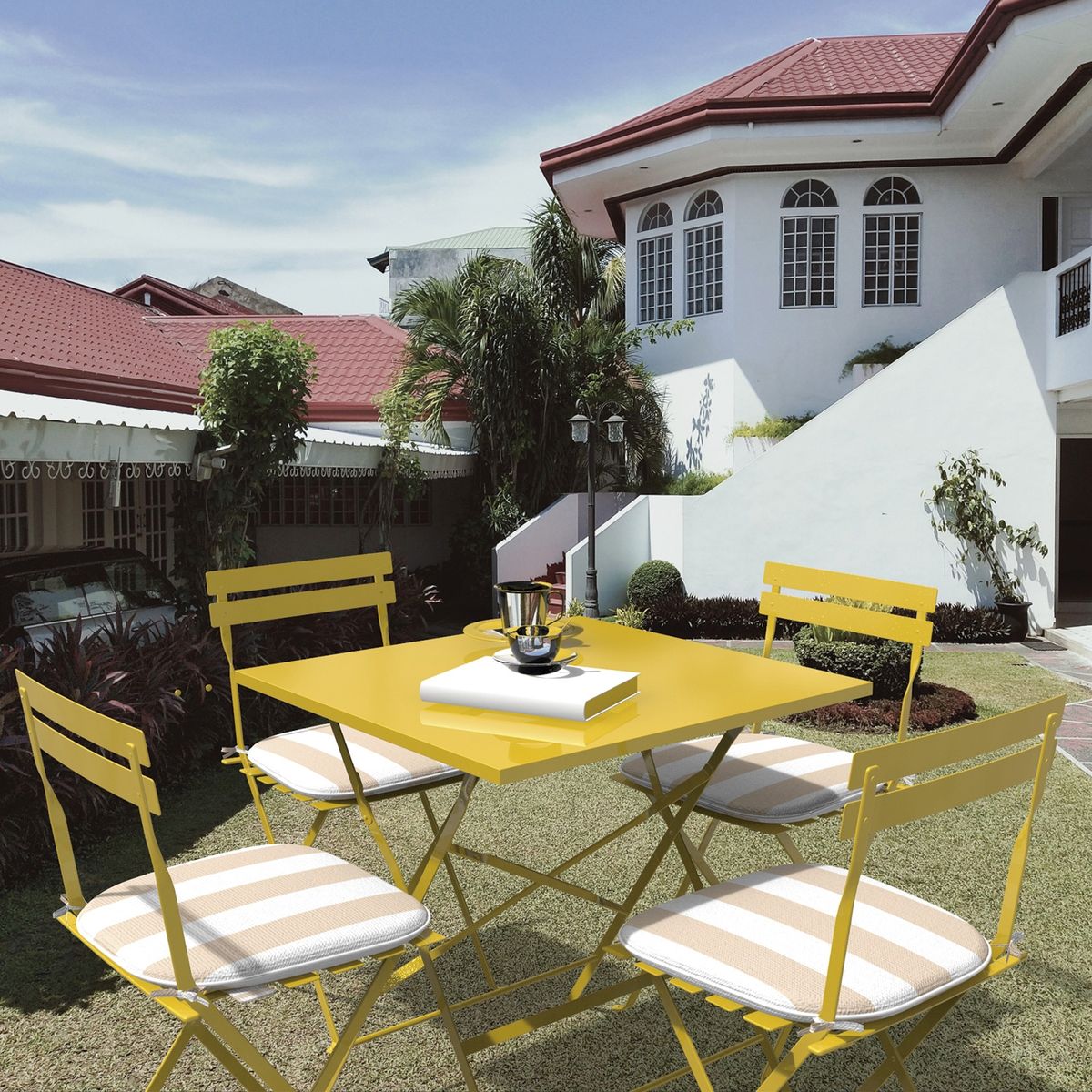 DIB - Funda de Cojin Franjas 43x43 Cm Dib