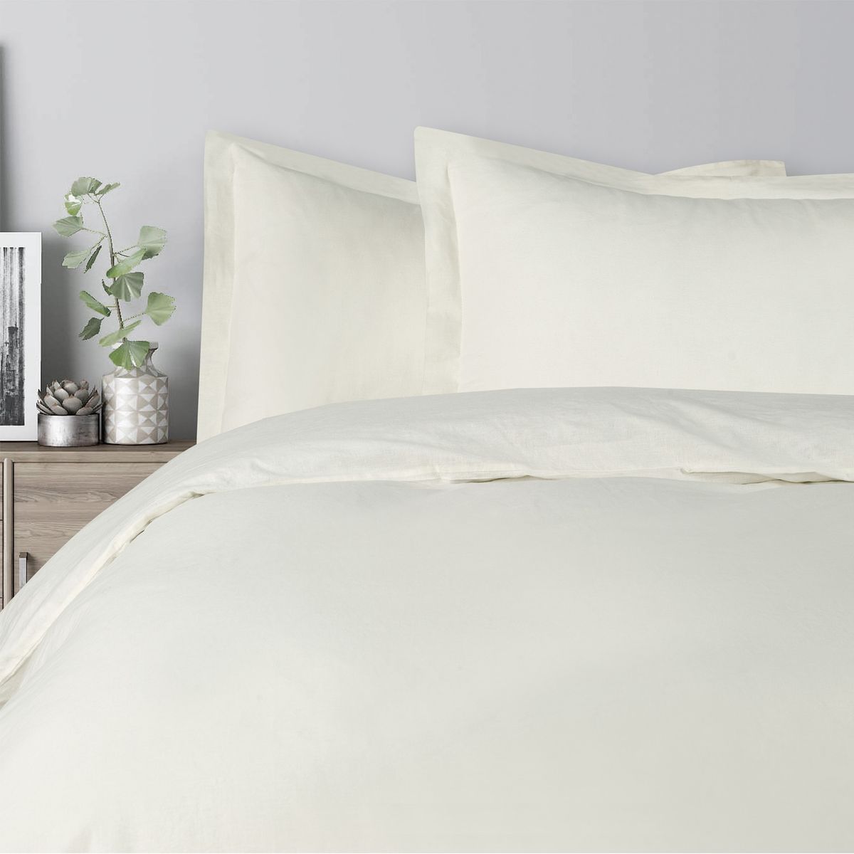 DIB - Funda de Plumón Lino Beige 2 Plazas Dib