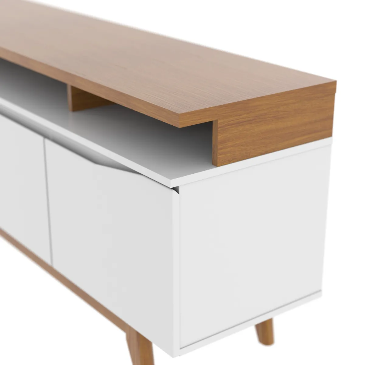 DECOCASA - Rack TV 80 pulgadas Flynt Stilo Off Whithe Decocasa