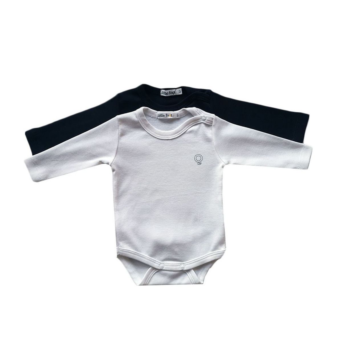 LITTLE FOOT - Body Pack De 2 Unidades Algodón Unisex Bebé Little Foot