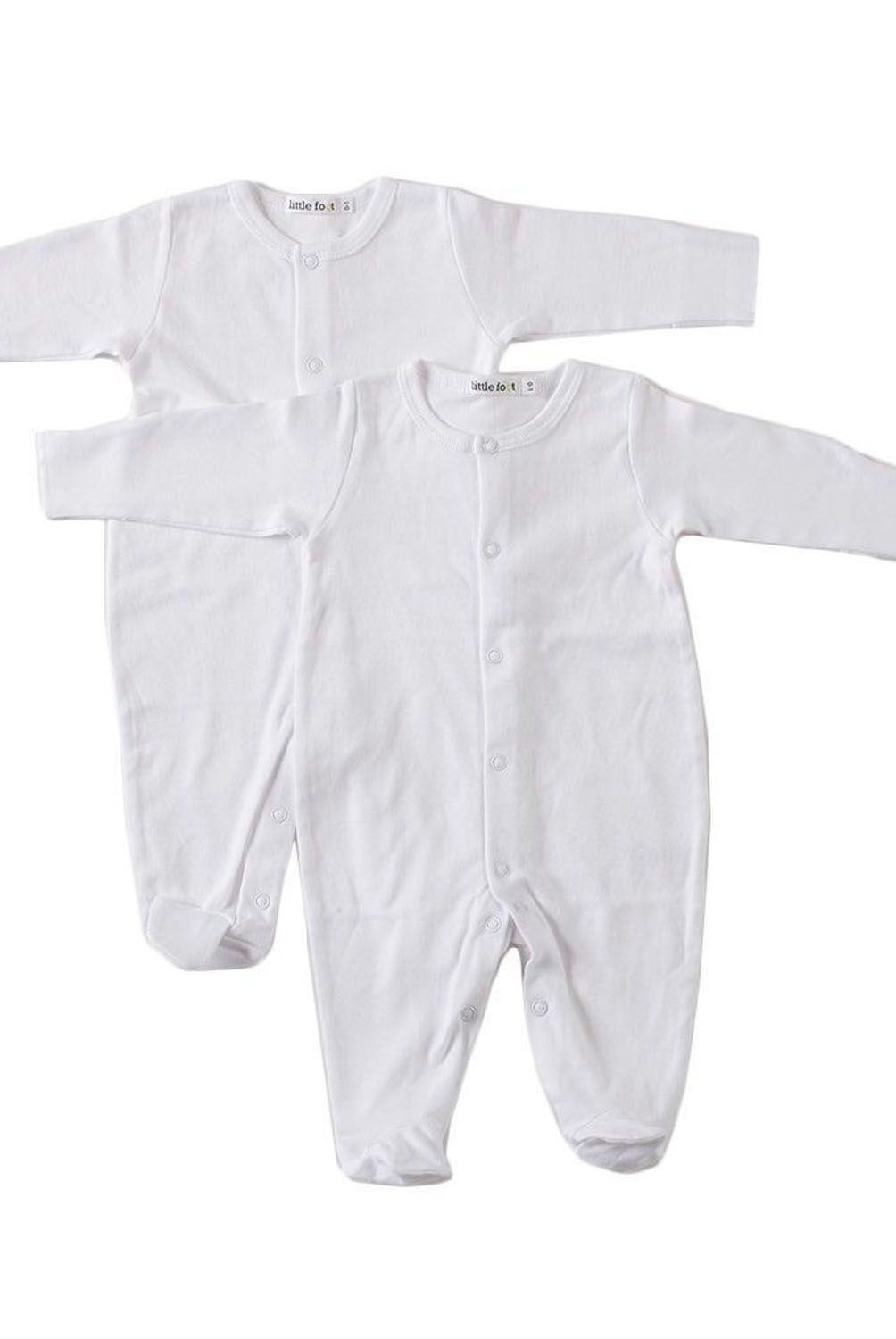 LITTLE FOOT - Enterito Pack De 2 Unidades Algodón Unisex Bebé Little Foot