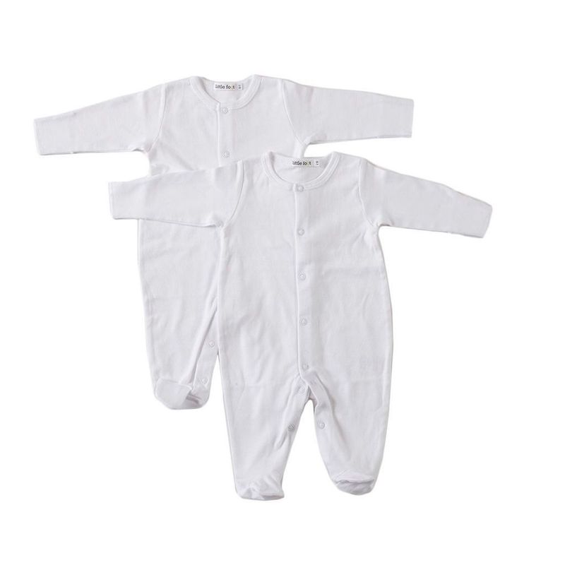 LITTLE FOOT - Enterito Pack De 2 Unidades Algodón Unisex Bebé Little Foot