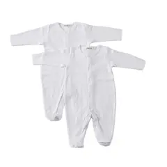 LITTLE FOOT - Enterito Pack De 2 Unidades Algodón Unisex Bebé