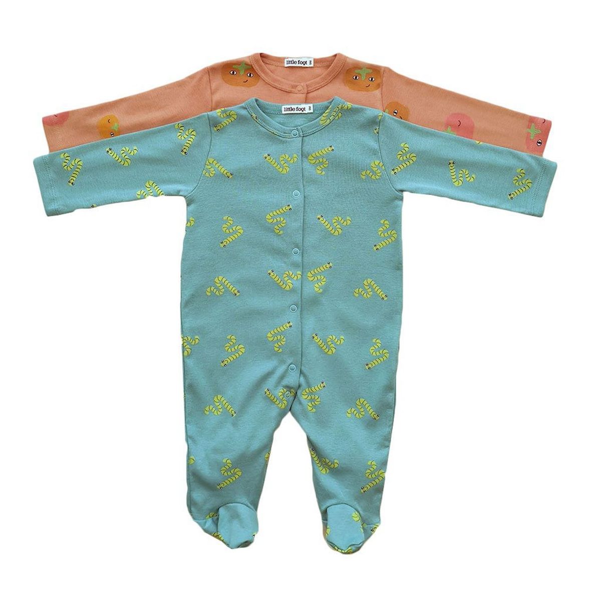 LITTLE FOOT - Enterito Pack De 2 Unidades Algodón Peruano Bebé Niño Little Foot