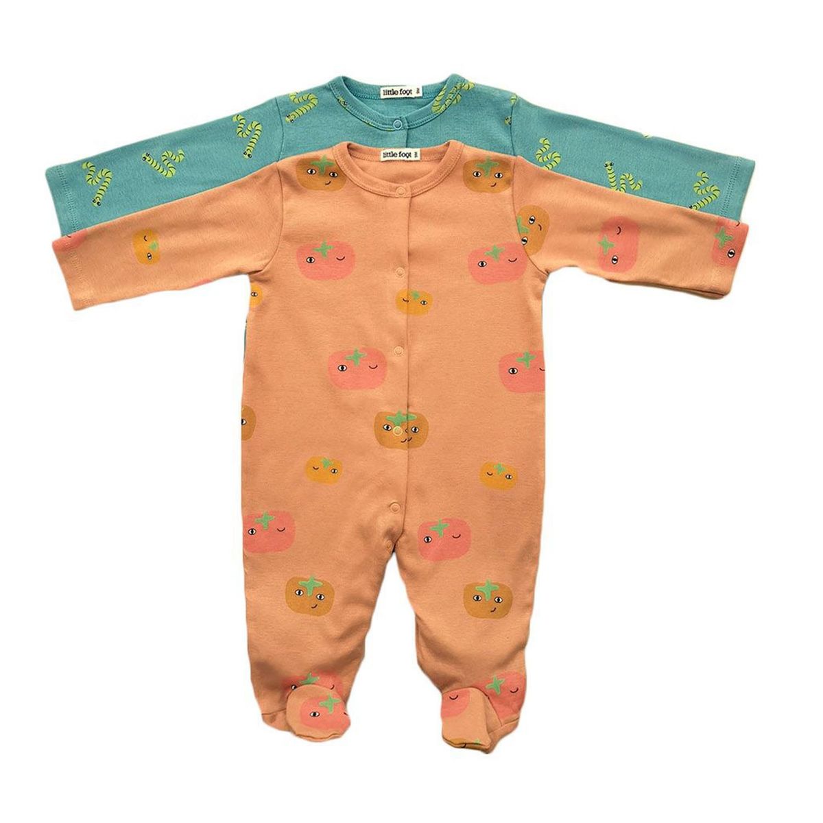 LITTLE FOOT - Enterito Pack De 2 Unidades Algodón Peruano Bebé Niño Little Foot