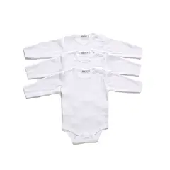 LITTLE FOOT - Body Pack De 3 Unidades Algodón Unisex Bebé