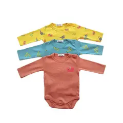 LITTLE FOOT - Body Pack De 3 Unidades Algodón Peruano Niño