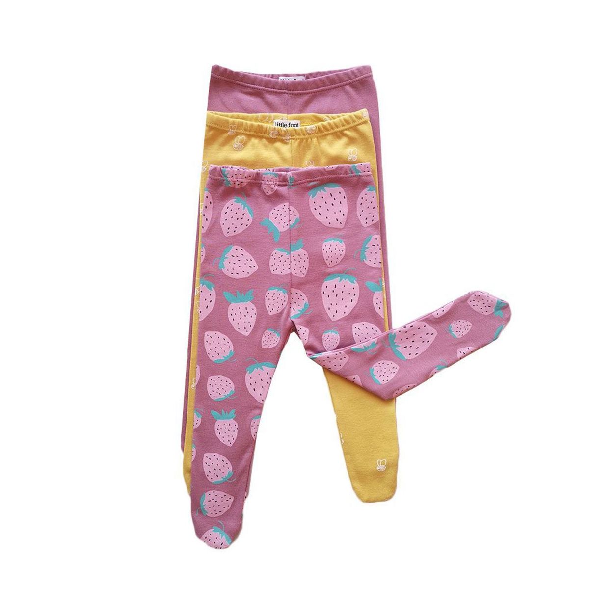 LITTLE FOOT - Panty Pack De 3 Unidades Algodón Peruano Bebé Niña Little Foot