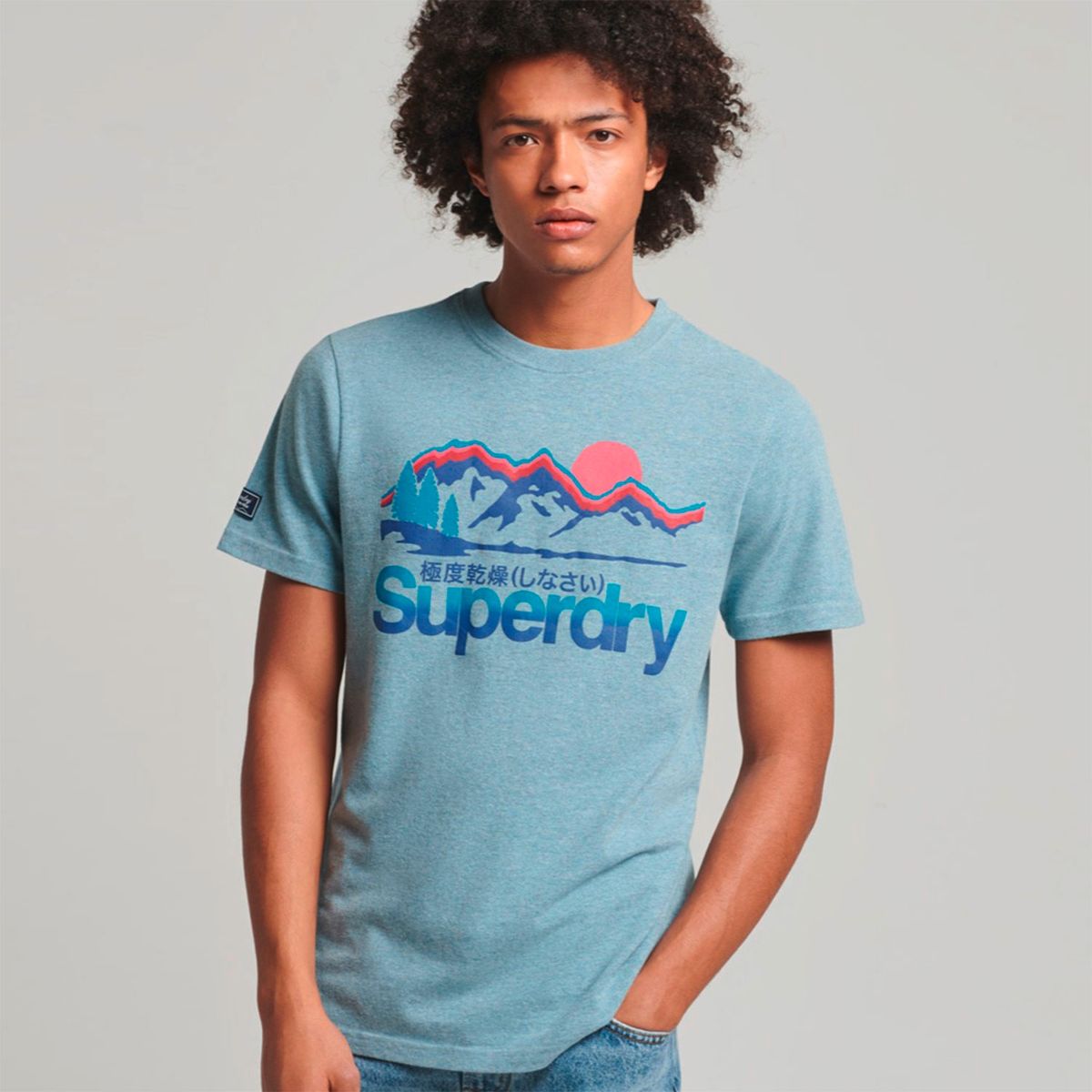 SUPERDRY - Polera Manga Corta Hombre Algodón Superdry