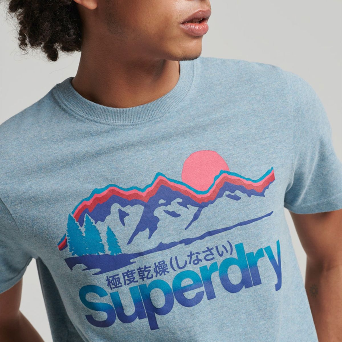 SUPERDRY - Polera Manga Corta Hombre Algodón Superdry