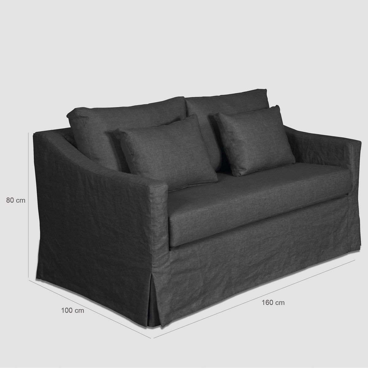 BASEMENT HOME - Sofá Ferentino 2 Cuerpos Lino Algodón  Basement Home