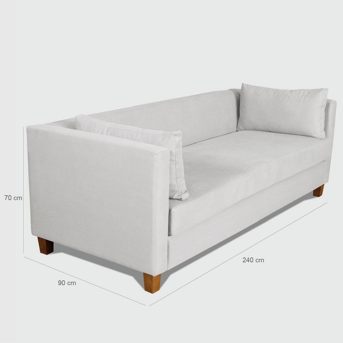 BASEMENT HOME - Sofá Atessa 4 Cuerpos Lino  Basement Home