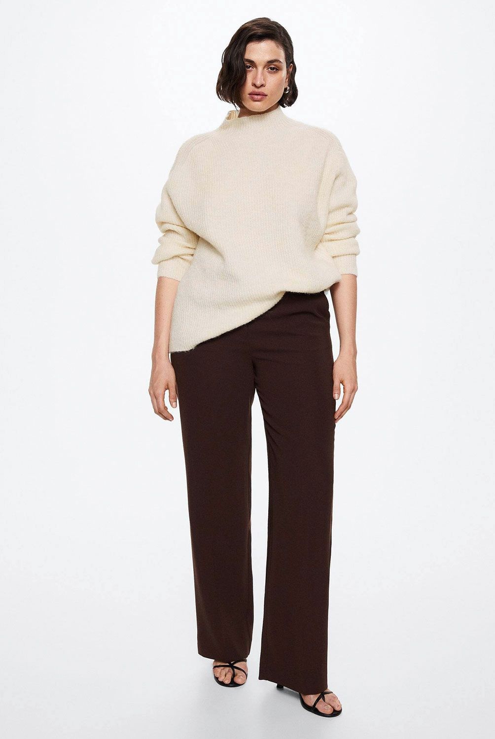 MANGO - Sweater Cuello Perkins Jujuy Mujer Mango