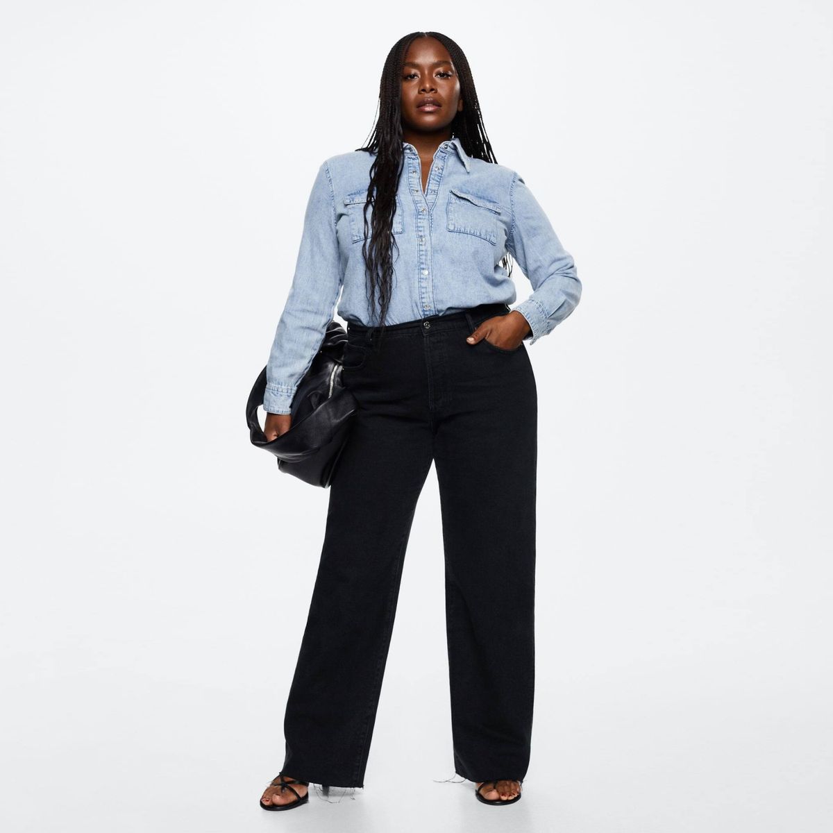 MANGO - Jeans Nora Tiro Alto Mujer Mango