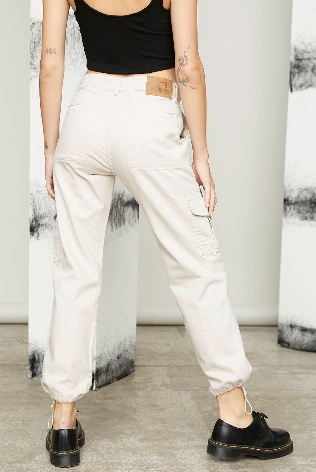 AMERICANINO - Americanino Jeans Cargo Tiro Medio Mujer