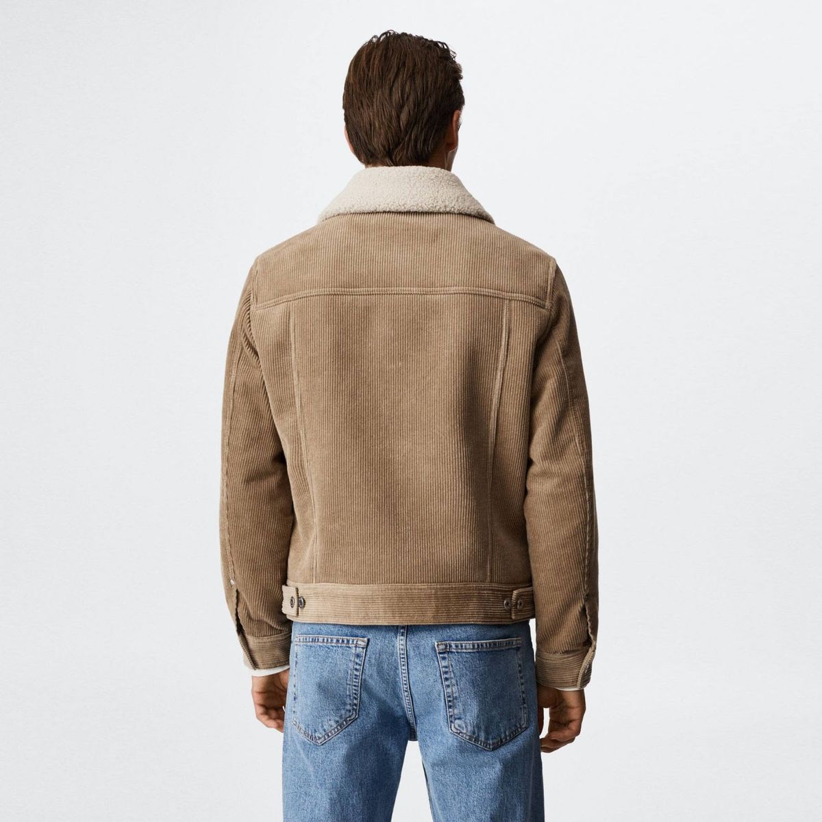 MANGO MAN - Mango Man Chaqueta Pana Interior Borreguito Hombre