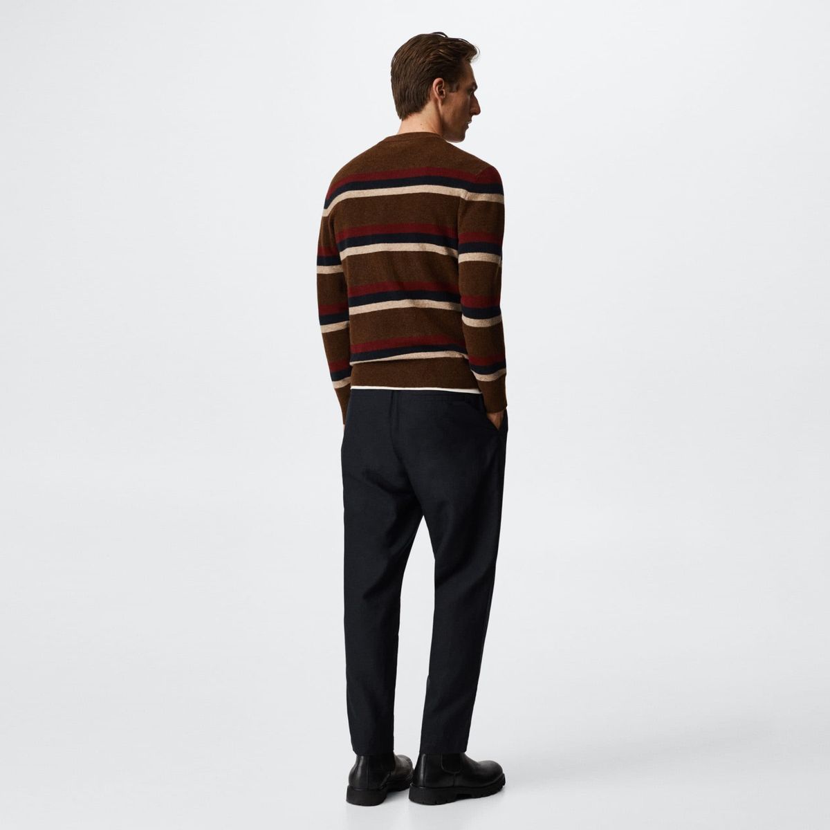 MANGO MAN - Mango Man Sweater Textura Rayas Hombre
