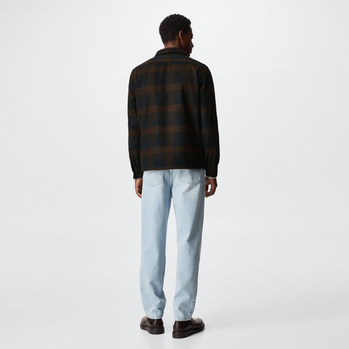 MANGO MAN - Mango Man Sobrecamisa Lana Cuadros Hombre